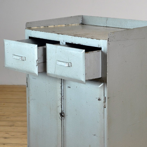 Image 1 of Industrial Iron Cabinet, 1960S