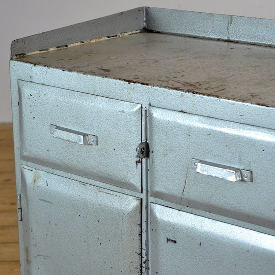 Image 1 of Industrial Iron Cabinet, 1960S