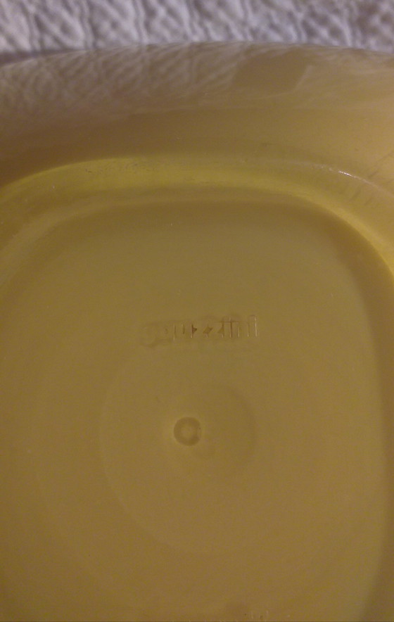 Image 1 of Guzzini Yellow White Salad Bowl