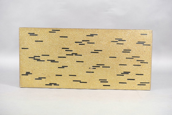 Image 1 of Vintage golden mosaic coffee table by Berthold Müller, 1950s
