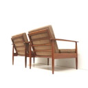 2x vintage Danish design armchairs from the 1960s