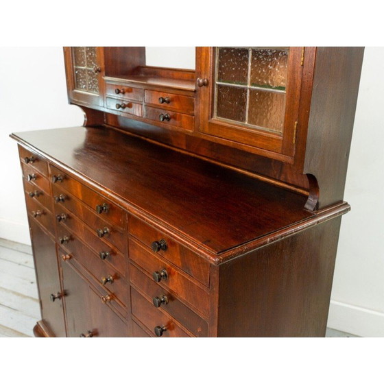 Image 1 of Mid century mahogany decorative dentist cabinet