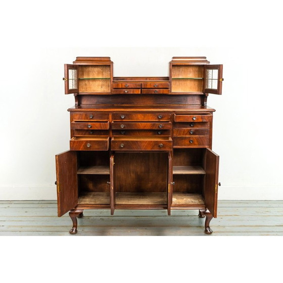 Image 1 of Mid century mahogany decorative dentist cabinet