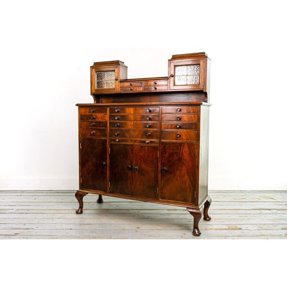 Image 1 of Mid century mahogany decorative dentist cabinet