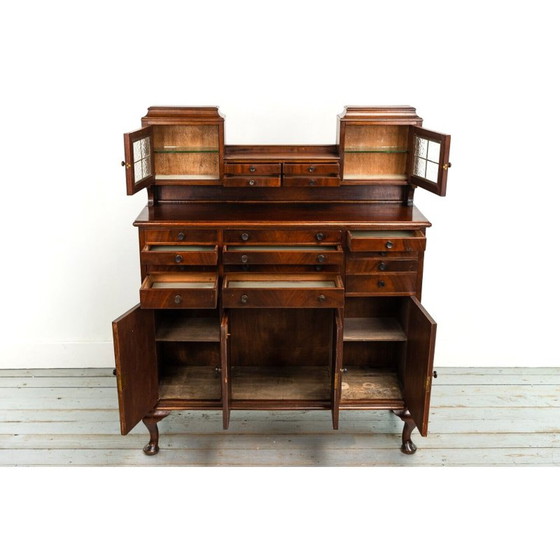 Image 1 of Mid century mahogany decorative dentist cabinet