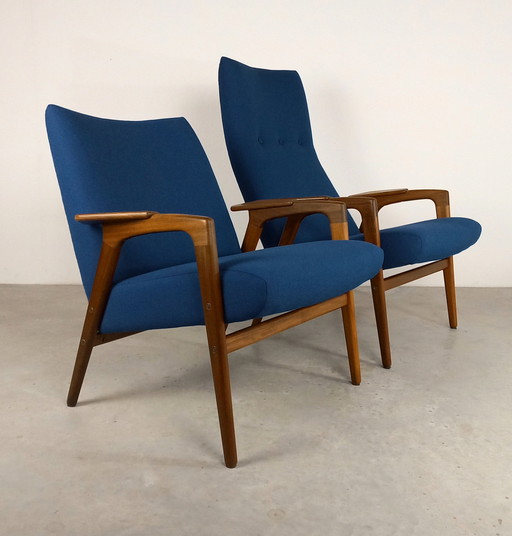 2x Vintage Design Ruster Armchair Yngve Ekström For Pastoe