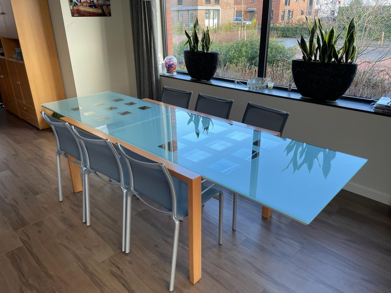 Mesa de comedor de cristal Ligne Roset