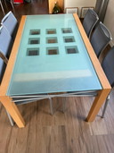 Ligne Roset dining table glass