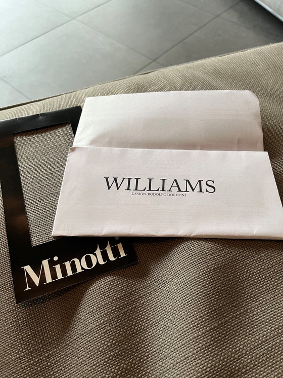 Image 1 of Minotti Corner Composition Armchair Model Williams In Fabric Cat G/Berry 05 Smoke