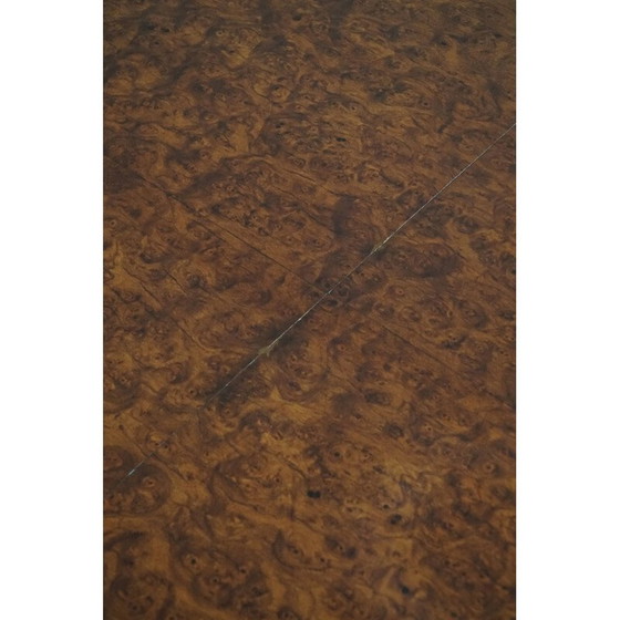 Image 1 of Tavolo da pranzo in legno di radica vintage Art Déco, anni '30