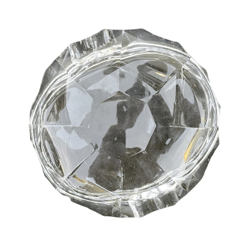 Jablonecke Sklarny Crystal Ashtray In Desna, Czechoslovakia, 1970S.