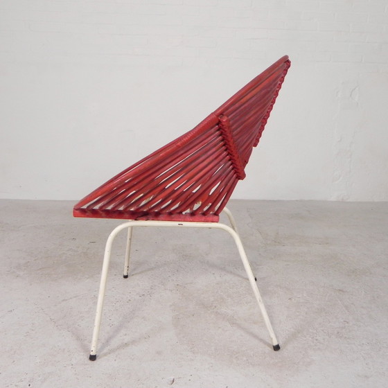 Image 1 of Rattan Chair On Steel Frame Rohe Noordwolde, Years 50