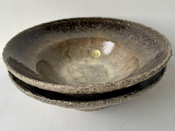 Image 1 of 2x vintage Jan van Erp ceramic bowl