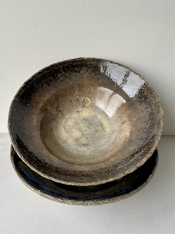 Image 1 of 2x vintage Jan van Erp ceramic bowl