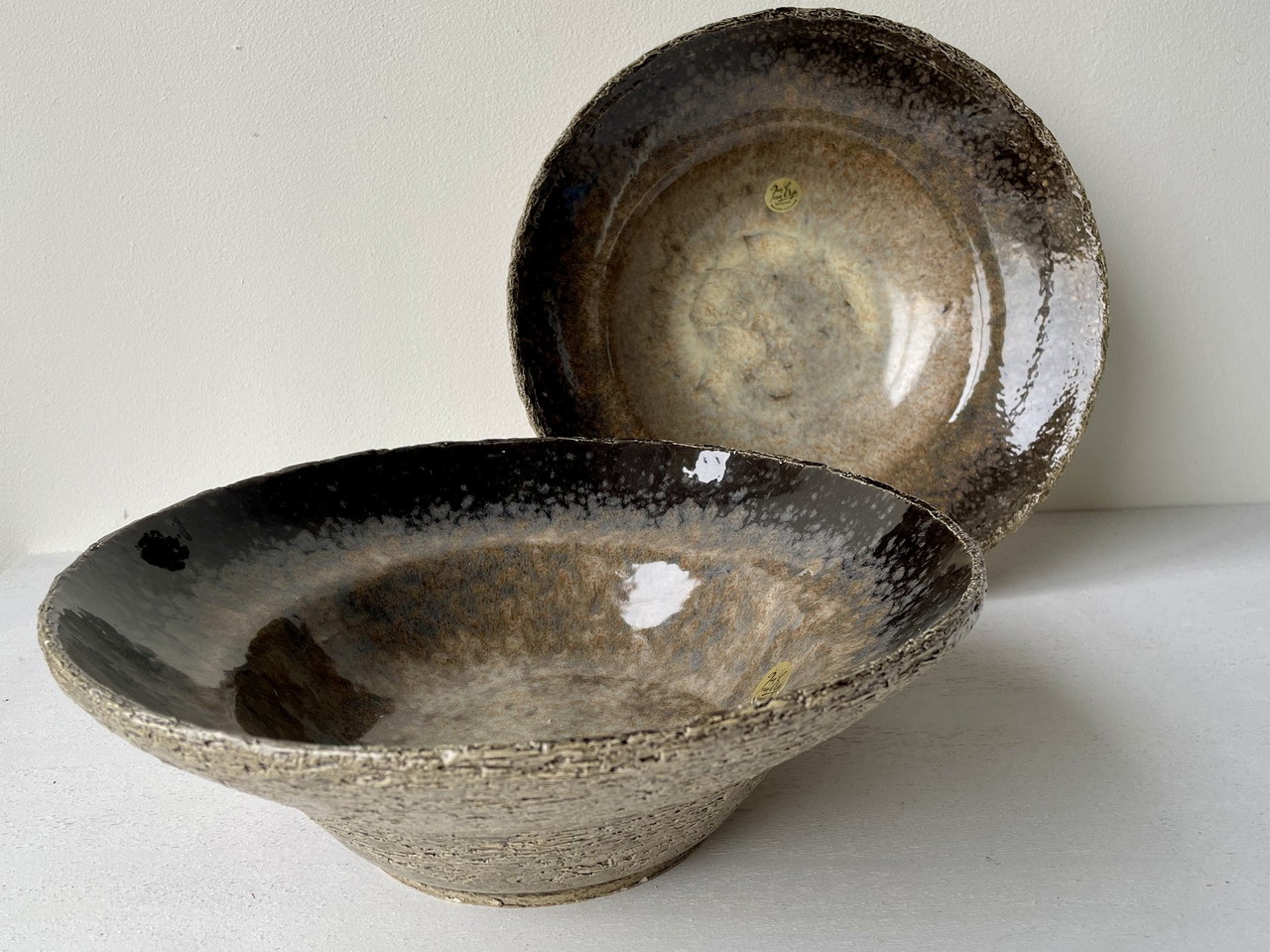 2x ciotole in ceramica vintage Jan van Erp