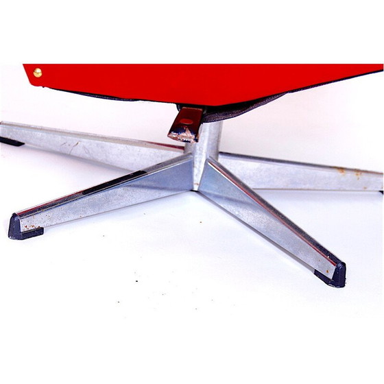 Image 1 of Pair of Red Adjustable Armchairs - 1970s