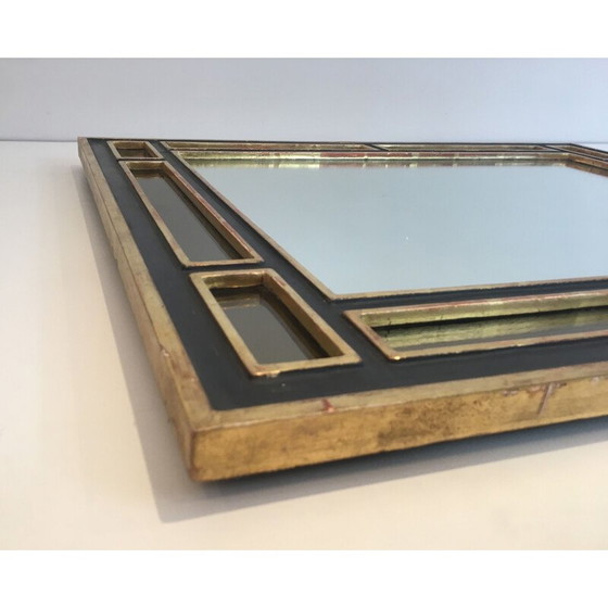 Image 1 of Specchio d'epoca in legno dorato e policromo, 1970