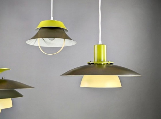 Image 1 of 3x Jeka Metaltryk Pendant Lamps