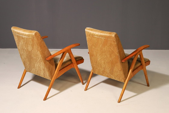 Image 1 of Pair of Czechoslovak Armchairs, 1960s