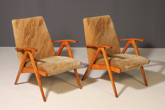 Image 1 of Pair of Czechoslovak Armchairs, 1960s