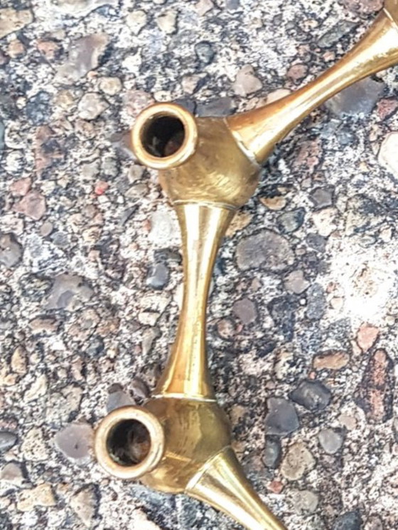 Image 1 of 2X Candleholders By Jens Quistgaard From Dansk Design, 1960S