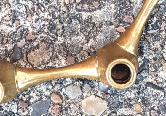 Image 1 of 2X Candleholders By Jens Quistgaard From Dansk Design, 1960S