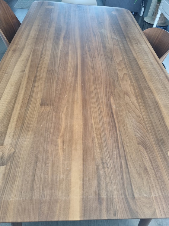 Image 1 of Dutchbone Dining Table Walnut With 4 Dutchbone Chairs