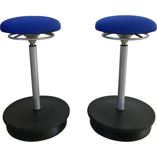 Pair of vintage Comforto 1 stools by Haworth Studio, 2000
