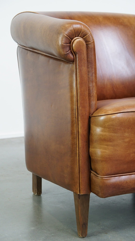 Image 1 of Club Chairs Made Of Beef Leather