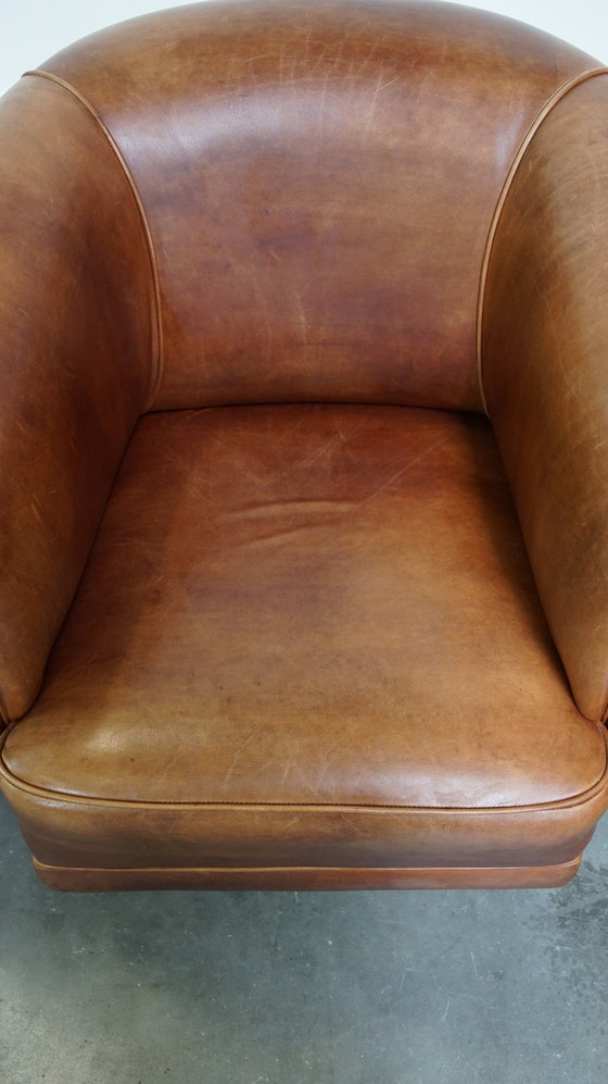 Image 1 of Club Chairs Made Of Beef Leather