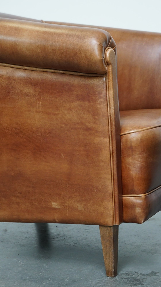 Image 1 of Club Chairs Made Of Beef Leather