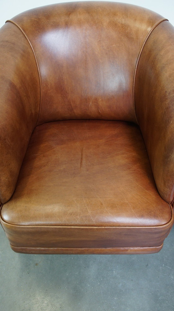 Image 1 of Club Chairs Made Of Beef Leather