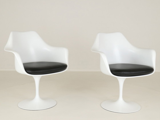 Image 1 of Tulip Arm Chairs By Eero Saarinen 1960S