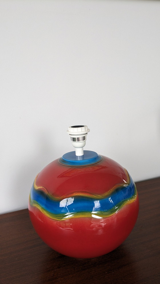 Image 1 of Base per lampada in ceramica Lampes D'Albret, vintage e colorata