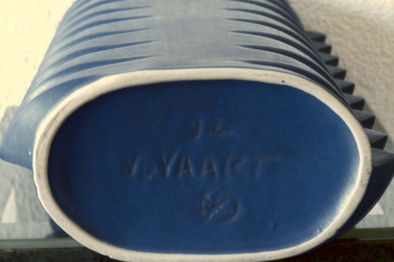 Image 1 of Jan van der Vaart - Jarrón dentado (azul)