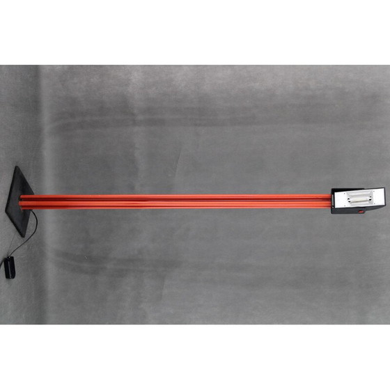 Image 1 of Vintage halogen red floor lamp, Italy 1980s