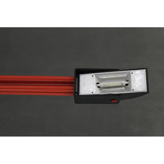 Image 1 of Vintage halogen red floor lamp, Italy 1980s