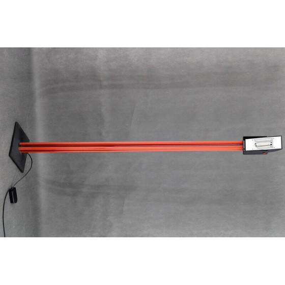 Image 1 of Vintage halogen red floor lamp, Italy 1980s