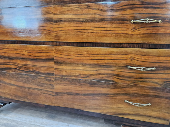 Image 1 of Art Decò Chest Of Drawers In Mahogany