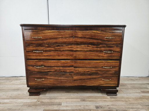 Art Decò Chest Of Drawers In Mahogany