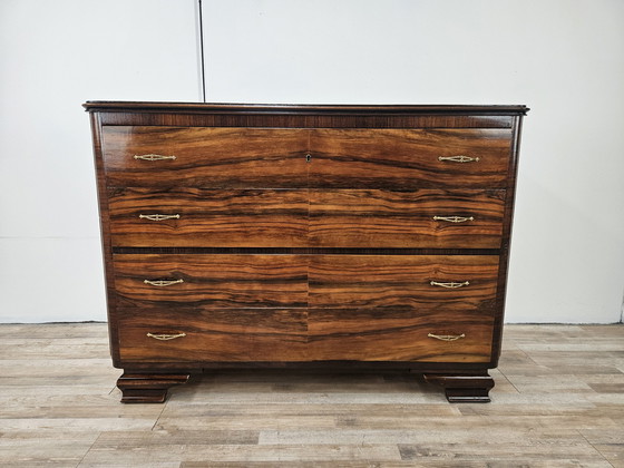 Image 1 of Art Decò Chest Of Drawers In Mahogany