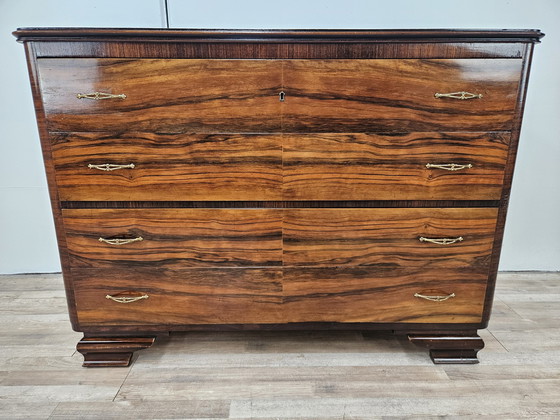 Image 1 of Art Decò Chest Of Drawers In Mahogany