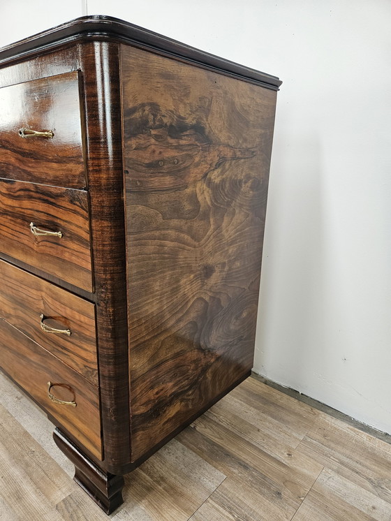 Image 1 of Art Decò Chest Of Drawers In Mahogany