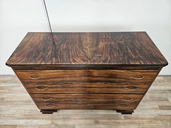 Image 1 of Art Decò Chest Of Drawers In Mahogany