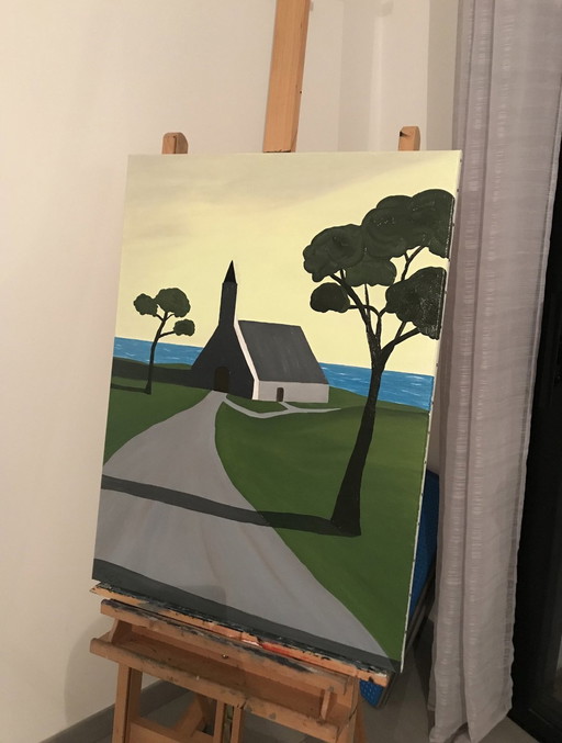 Davet Ar Chapel - Oil by Frédéric Cadiou