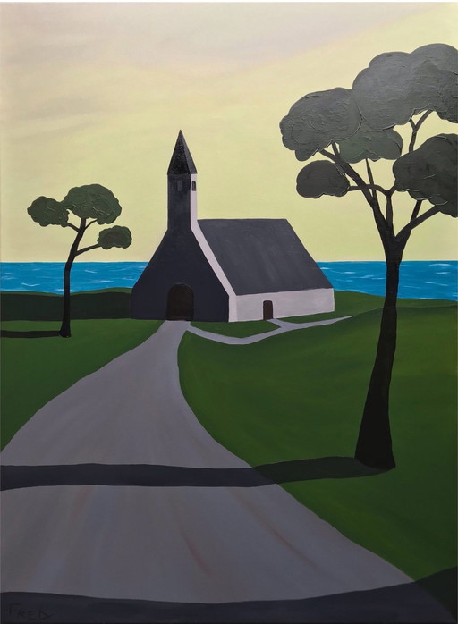 Davet Ar Chapel - Oil by Frédéric Cadiou