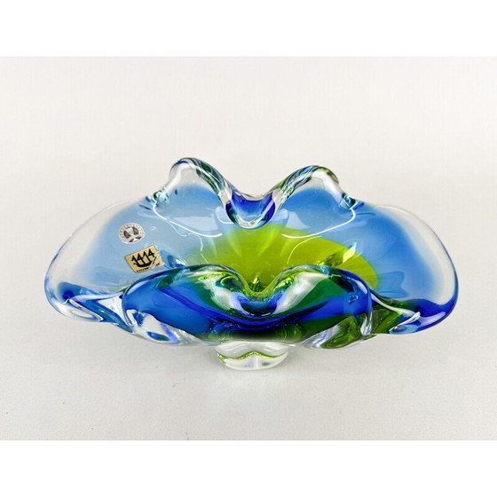 Image 1 of Vintage Art glass bowl by Josef Hospodka, Czechoslovakia 1960