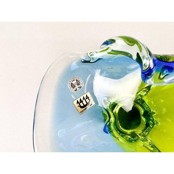 Image 1 of Vintage Art glass bowl by Josef Hospodka, Czechoslovakia 1960