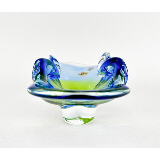 Image 1 of Vintage Art glass bowl by Josef Hospodka, Czechoslovakia 1960
