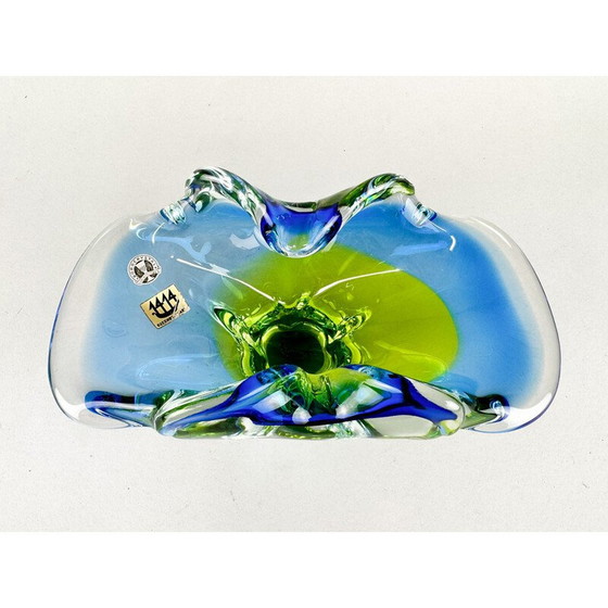 Image 1 of Vintage Art glass bowl by Josef Hospodka, Czechoslovakia 1960